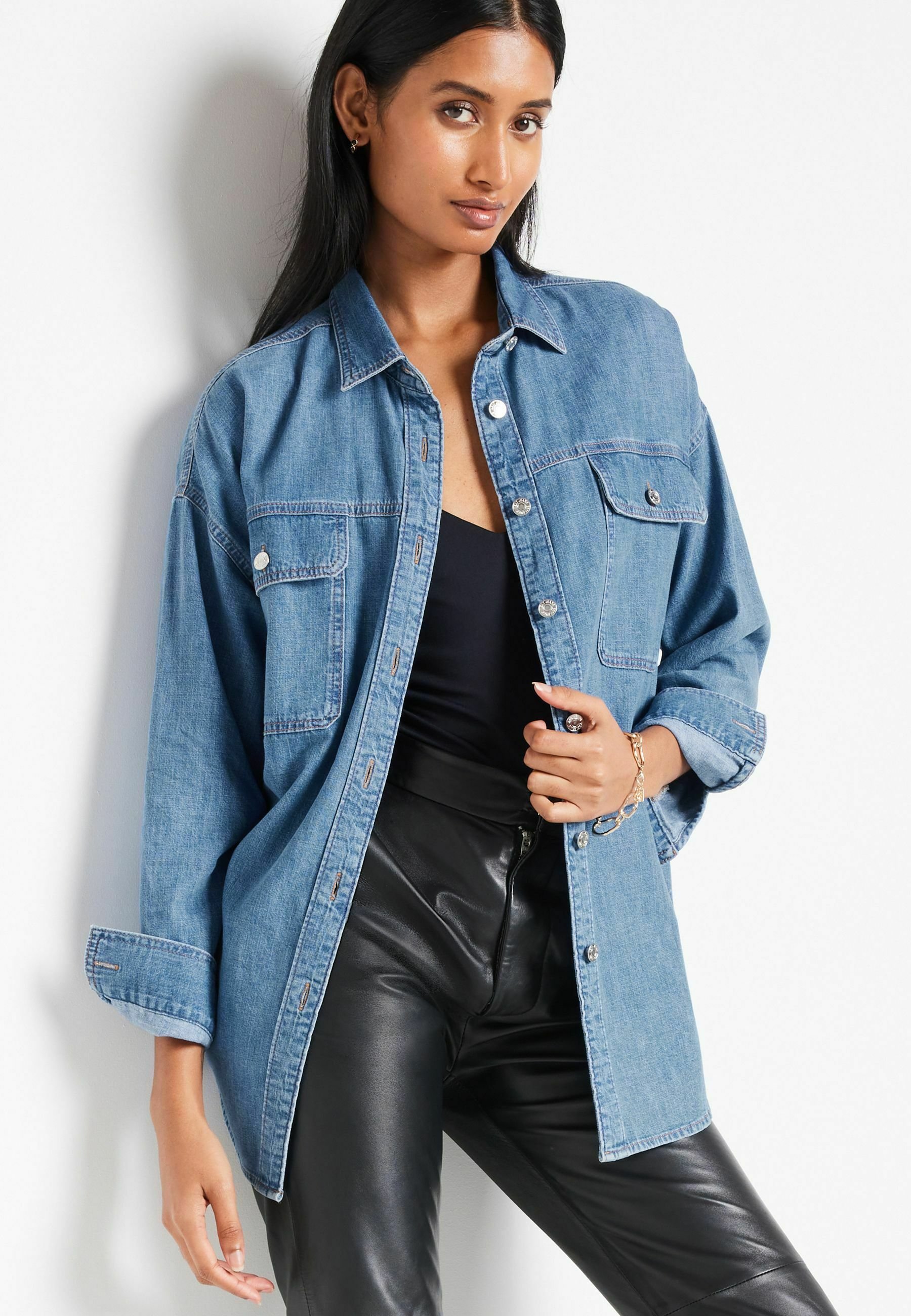 Jeansbluse zalando Clearance